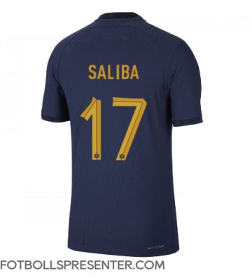 Frankrike William Saliba #17 Hemma Matchtröja VM 2022 Kortärmad